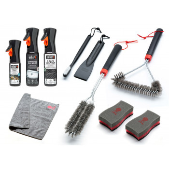 KIT DE LIMPIEZA PARA BARBACOAS DE GAS EN ACERO INXIDABLE WEBER