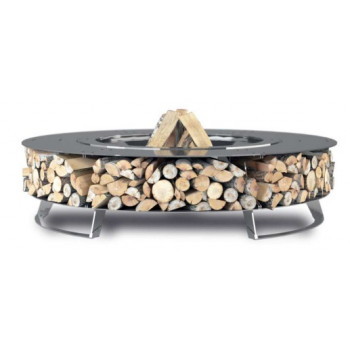 CHIMENEA DE JARDÍN HETTA WOOD 120 INOX