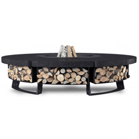CHIMENEA DE JARDÍN HETTA ROUND 230 MONUMENTAL / BLACK INOX