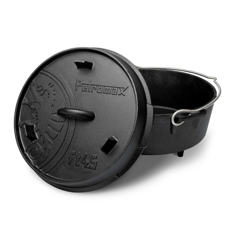 OLLA CON TAPA DE HIERRO FUNDIDO DUTCH OVEN PETROMAX ft4.5 (3,5 litros) OLLA CON TAPA DE HIERRO FUNDIDO DUTCH OVEN PETROMAX ft4.5 (3,5 litros)