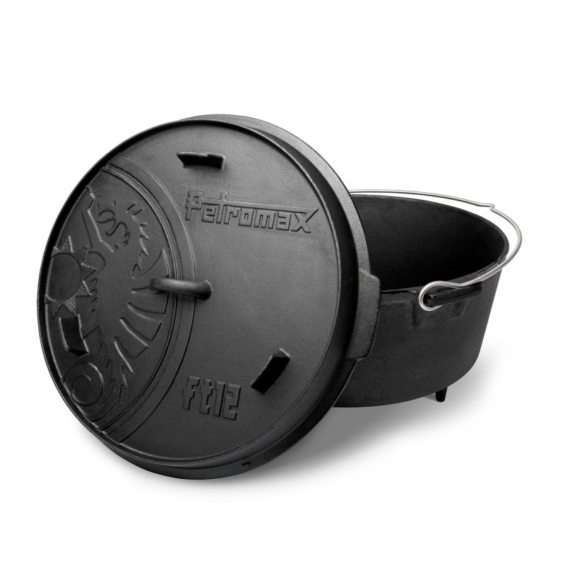 OLLA CON TAPA DE HIERRO FUNDIDO DUTCH OVEN PETROMAX ft12 (10,8 litros) OLLA CON TAPA DE HIERRO FUNDIDO DUTCH OVEN PETROMAX ft12 (10,8 litros)