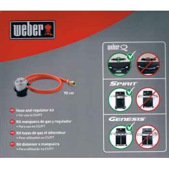 HOSE ADAPTER AND REGULATOR FOR WEBER Q1000/1200