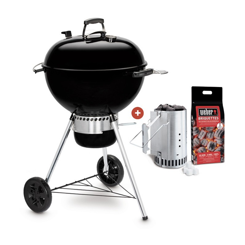 BARBACOA WEBER MASTER-TOUCH GBS E-5750 BLACK 57cm + KIT DE CHIMENEA BARBACOA WEBER MASTER-TOUCH GBS E-5750 BLACK 57cm + KIT DE CHIMENEA