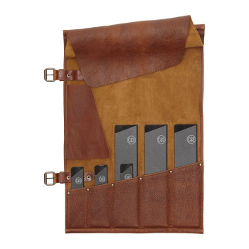 ESTUCHE PARA CUCHILLOS–5 BOLSILLOS WITLOFT (COÑAC/COÑAC)