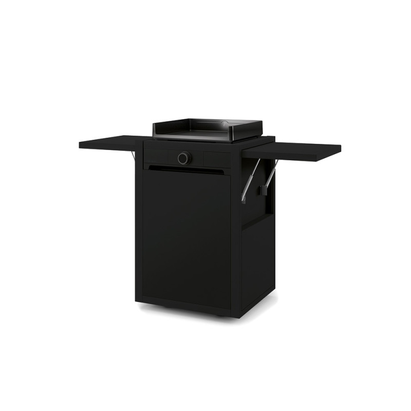CARRO CERRADO DE ACERO ESMALTADO NEGRO PARA PLANCHA MODERN 45 DE FORGE ADOUR CARRO CERRADO DE ACERO ESMALTADO NEGRO PARA PLANCHA MODERN 45 DE FORGE ADOUR