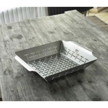 STAINLESS STEEL VEGETABLE BASKET WEBER STYLE