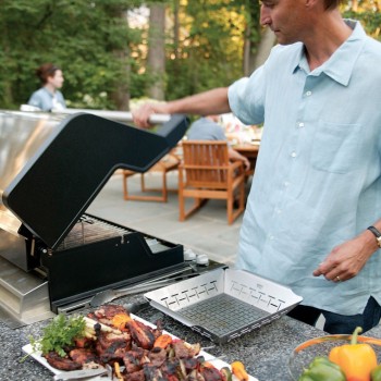 STAINLESS STEEL VEGETABLE BASKET WEBER STYLE