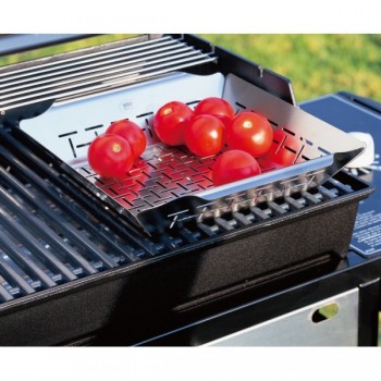 STAINLESS STEEL VEGETABLE BASKET WEBER STYLE