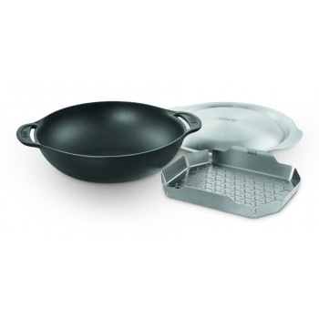 WOK WEBER DE HIERRO COLADO PARA GOURMET BBQ SYSTEM