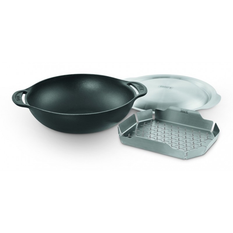 WOK WEBER DE HIERRO COLADO PARA GOURMET BBQ SYSTEM WOK WEBER DE HIERRO COLADO PARA GOURMET BBQ SYSTEM