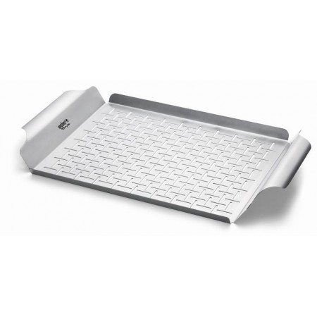 BANDEJA RECTANGULAR DE ACERO INOXIDABLE WEBER