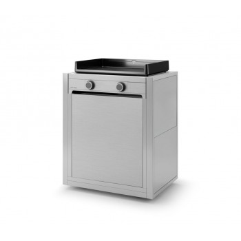 CARRO INOX CERRADO PARA PLANCHA MODERN 60 DE FORGE ADOUR