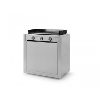 CARRO INOX CERRADO PARA PLANCHA MODERN 75 DE FORGE ADOUR