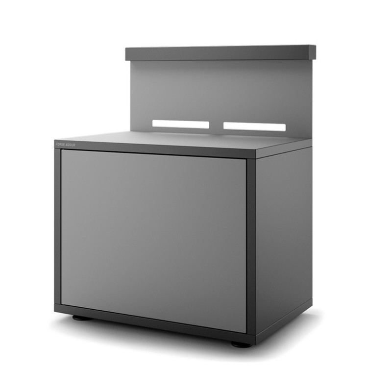 Soporte de acero cerrado negro y gris claro mate para plancha Forge Adour Soporte de acero cerrado negro y gris claro mate para plancha Forge Adour