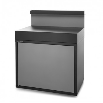 Steel closed worktop support – matt black and light grey Forge Adour