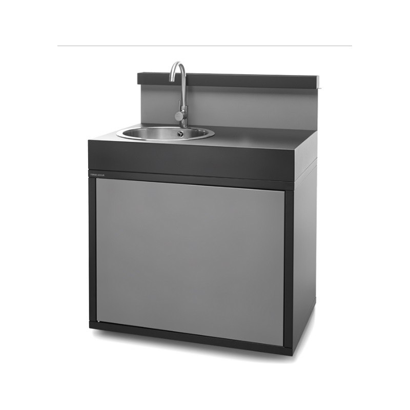 Soporte con fregadero acero cerrado negro - gris claro mate de Forge Adour Soporte con fregadero acero cerrado negro - gris claro mate de Forge Adour