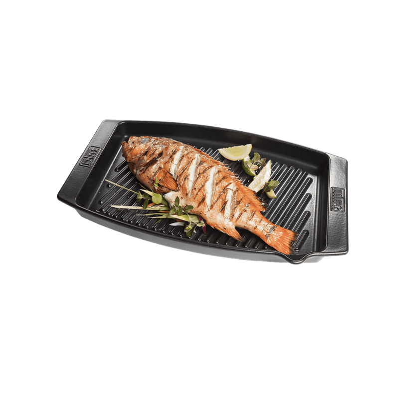 PLANCHA CERÁMICA PARA PESCADO WEBER 47x28cm. PLANCHA CERÁMICA PARA PESCADO WEBER 47x28cm.