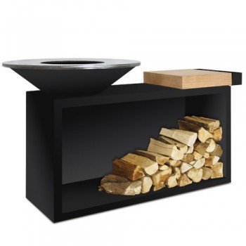 BARBACOA OFYR ISLA DE MADERA BLACK OIB-85-TW