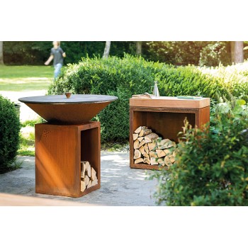 MESA DE CORTE DE TECA ALMACENAJE OFYR BUTCHER BLOCK BBS-90-TW