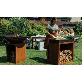 MESA DE CORTE CERÁMICA ALMACENAJE OFYR BUTCHER BLOCK BBS-90-CD