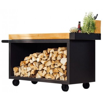 OFYR MISE EN PLACE PRO MESA DE TECA BLACK MP-B-135-PRO-TW