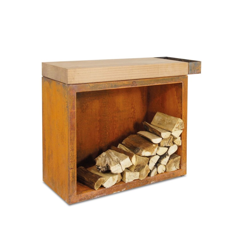 MESA DE CORTE DE TECA ALMACENAJE OFYR BUTCHER BLOCK BBS-90-TW MESA DE CORTE DE TECA ALMACENAJE OFYR BUTCHER BLOCK BBS-90-TW