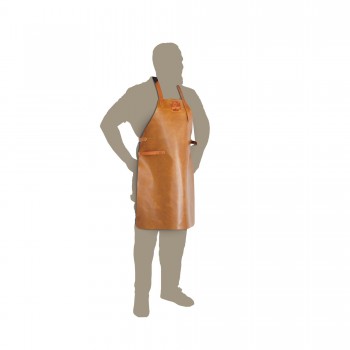 DELANTAL DE CUERO MARRÓN OFYR