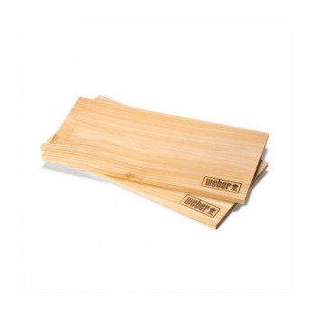 2 TABLAS DE CEDRO ROJO LARGAS PARA AHUMAR WEBER