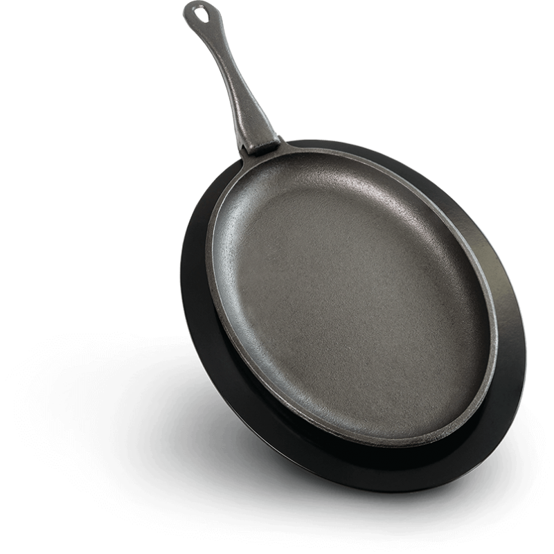 CAST IRON SKILLET WITH TRAY NAPOLEON CAST IRON SKILLET WITH TRAY NAPOLEON
