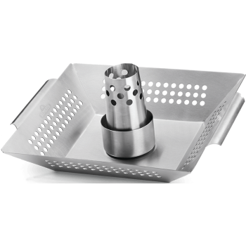 SOPORTE 2 EN 1 PARA AVES Y CESTA PARA VERDURAS INOX NAPOLEON
