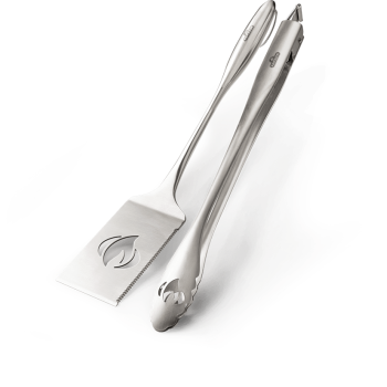 SET DE PINZA Y ESPÁTULA INOX NAPOLEON