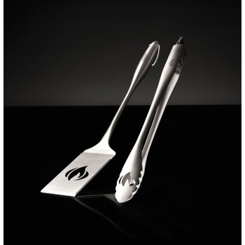 SET DE PINZA Y ESPÁTULA INOX NAPOLEON