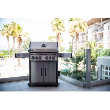 BARBECUE NAPOLEON ROGUE SE 525 WITH INFRARED SIDE AND REAR BURNERS INOX