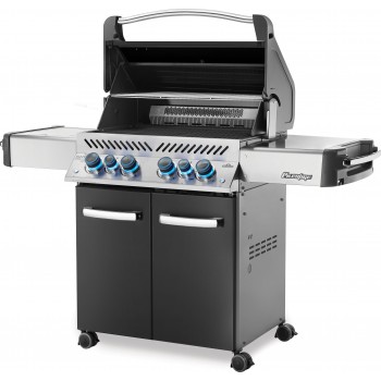 BARBACOA NAPOLEON PRESTIGE 500 CON QUEMADOR LATERAL Y TRASERO INFRARROJOS GRIS ANTRACITA