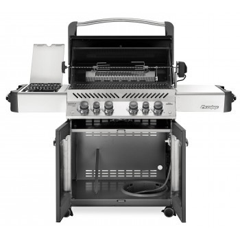 BARBACOA NAPOLEON PRESTIGE 500 CON QUEMADOR LATERAL Y TRASERO INFRARROJOS GRIS ANTRACITA