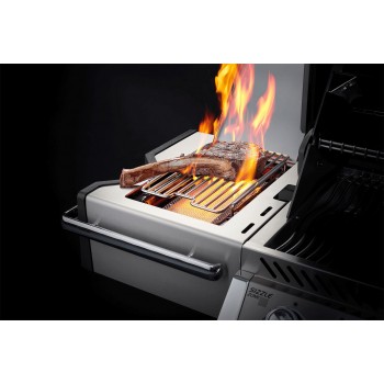 BARBACOA NAPOLEON PRESTIGE PRO 500 CON QUEMADOR LATERAL Y TRASERO INFRARROJOS INOX