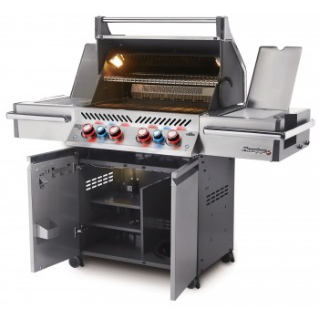 BARBACOA NAPOLEON PRESTIGE PRO 500 CON QUEMADOR LATERAL Y TRASERO INFRARROJOS INOX
