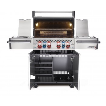 BARBACOA NAPOLEON PRESTIGE PRO 500 CON QUEMADOR LATERAL Y TRASERO INFRARROJOS INOX
