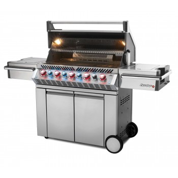 BARBACOA NAPOLEON PRESTIGE PRO 665 CON QUEMADOR LATERAL Y TRASERO INFRARROJOS INOX