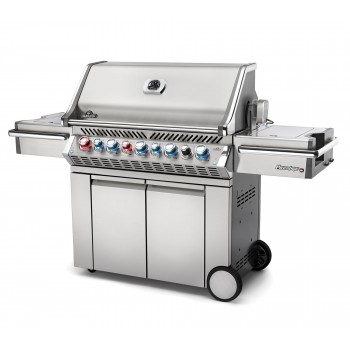 BARBACOA NAPOLEON PRESTIGE PRO 665 CON QUEMADOR LATERAL Y TRASERO INFRARROJOS INOX