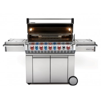 BARBACOA NAPOLEON PRESTIGE PRO 665 CON QUEMADOR LATERAL Y TRASERO INFRARROJOS INOX