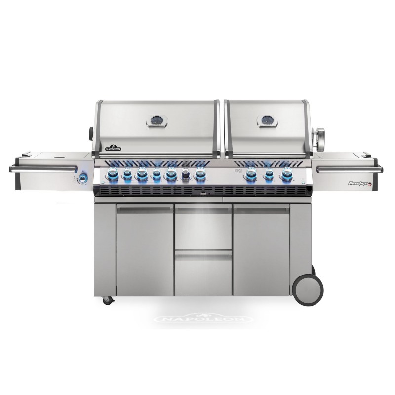 BARBACOA NAPOLEON PRESTIGE PRO 825 CON QUEMADOR LATERAL DE POTENCIA, QUEMADORES INFERIORES Y TRASEROS INFRARROJOS INOX BARBACOA NAPOLEON PRESTIGE PRO 825 CON QUEMADOR LATERAL DE POTENCIA, QUEMADORES INFERIORES Y TRASEROS INFRARROJOS INOX