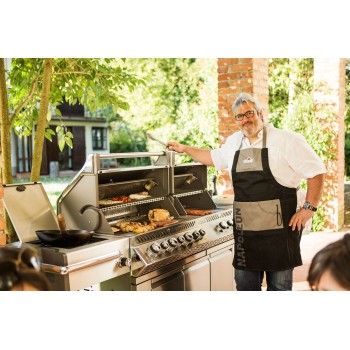 BARBACOA NAPOLEON PRESTIGE PRO 825 CON QUEMADOR LATERAL DE POTENCIA, QUEMADORES INFERIORES Y TRASEROS INFRARROJOS INOX