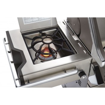 BARBACOA NAPOLEON PRESTIGE PRO 825 CON QUEMADOR LATERAL DE POTENCIA, QUEMADORES INFERIORES Y TRASEROS INFRARROJOS INOX