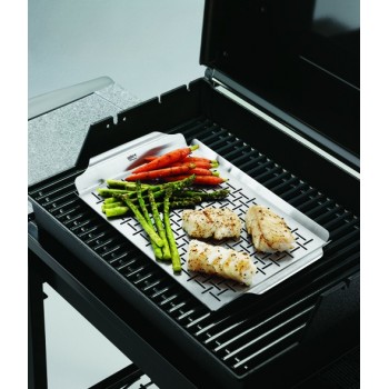 BANDEJA RECTANGULAR DE ACERO INOXIDABLE WEBER