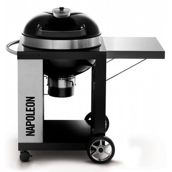 BARBACOA DE CARBÓN PRO 57cm CON CARRO NAPOLEON 