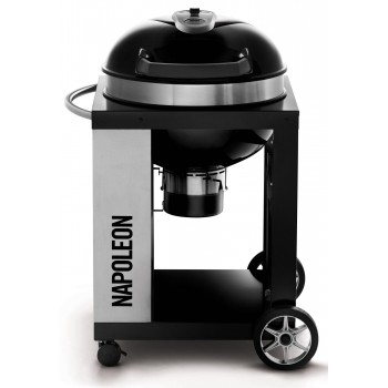 BARBACOA DE CARBÓN PRO 57cm CON CARRO NAPOLEON 
