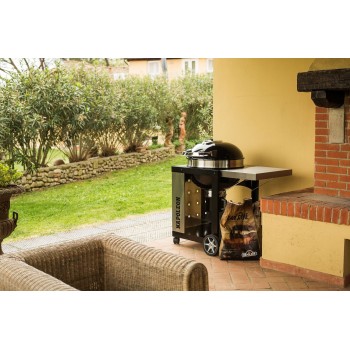 BARBACOA DE CARBÓN PRO 57cm CON CARRO NAPOLEON 