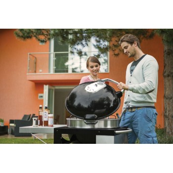 BARBACOA DE CARBÓN PRO 57cm CON CARRO NAPOLEON 