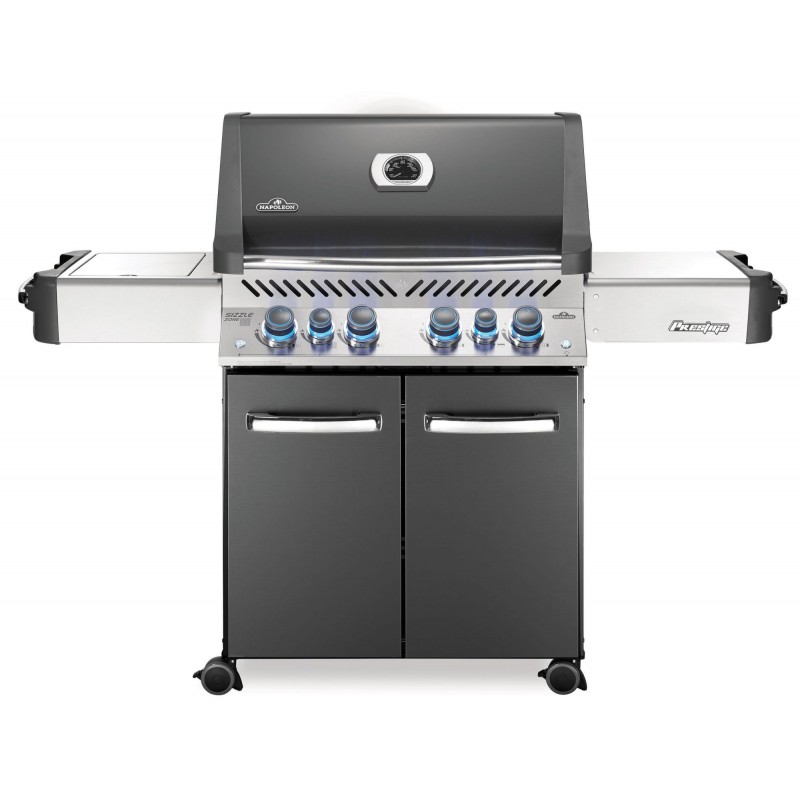 BARBACOA NAPOLEON PRESTIGE 500 CON QUEMADOR LATERAL Y TRASERO INFRARROJOS GRIS ANTRACITA BARBACOA NAPOLEON PRESTIGE 500 CON QUEMADOR LATERAL Y TRASERO INFRARROJOS GRIS ANTRACITA